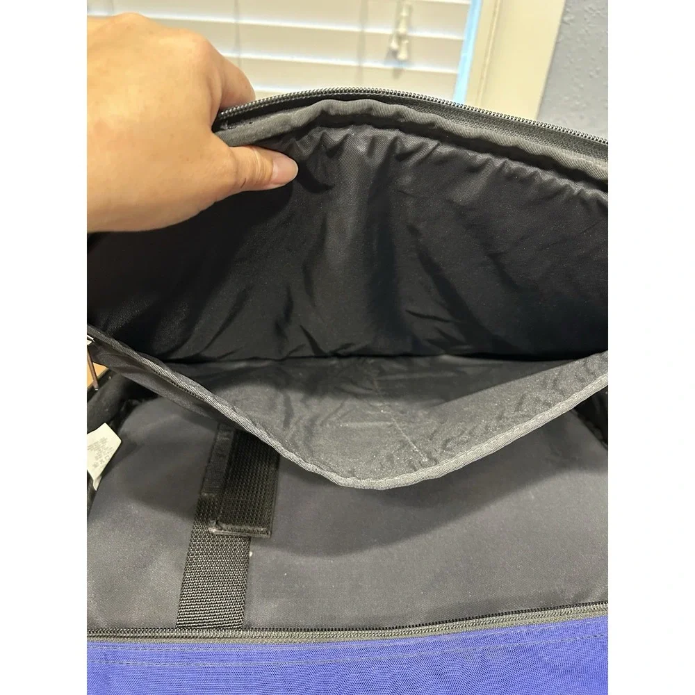 Large North Face Blue Base Camp Messenger Shoulder Bag Laptop Bag
